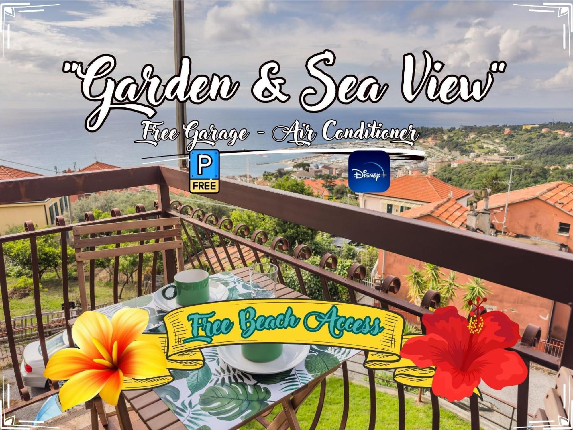 ואראצה Garden & Sea View - Free Beach Access And Garage - Wifi מראה חיצוני תמונה
